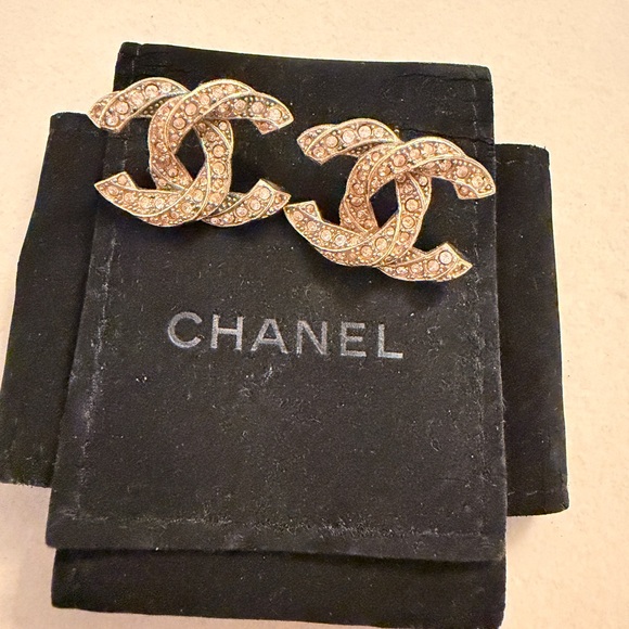 Chanel CC logo Earrings